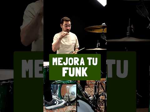 🥁Mejora tu Funk con estos 4 Ritmos🔥#drums #drummer #tutorialbateria #funk #ritmosfunk