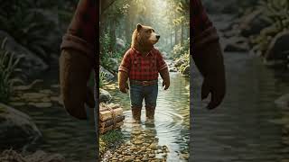 🤖🐻 When technology meets the wild. #aianimation #futuretech #viralvideo #ai #bear #monkey