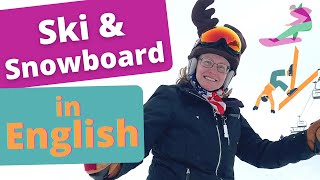 Learn Ski and Snowboard Words in English | ESL Lesson screenshot 5
