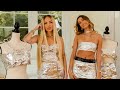 Stylist Maeve Reilly and Hailey Rhode Bieber create outfits out of tinfoil | STYLE CHALLENGE!