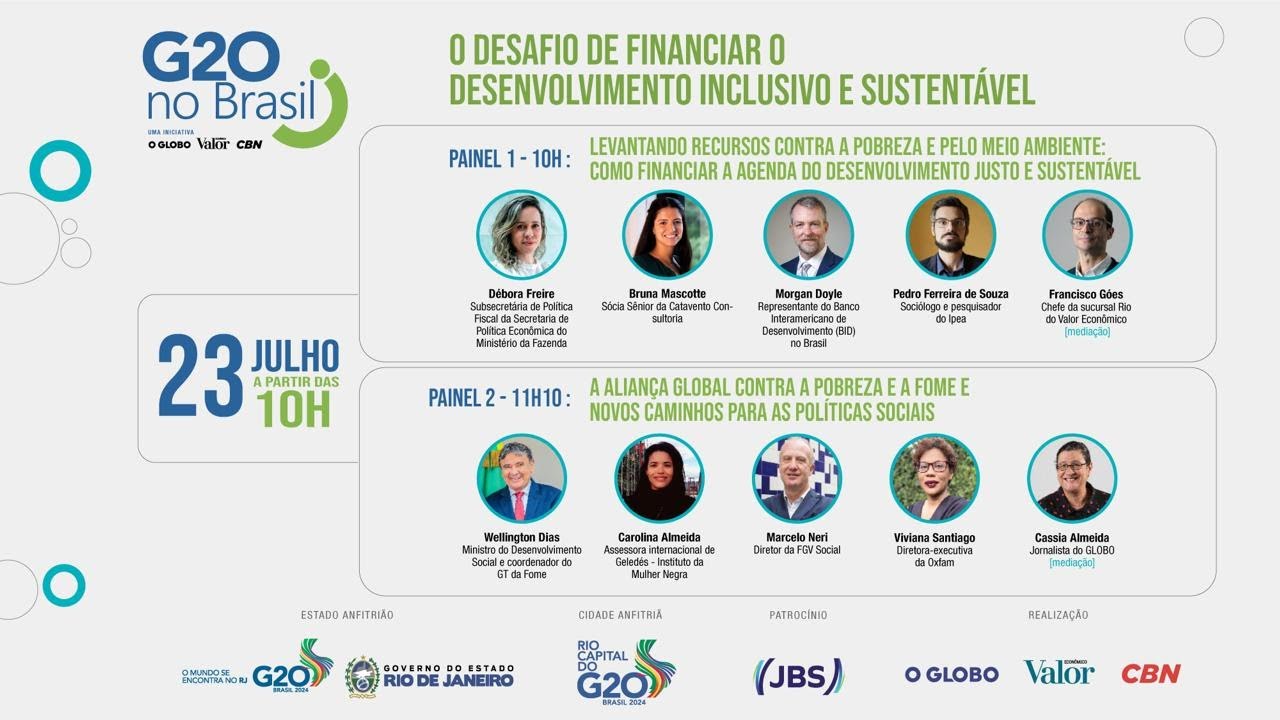 O desafio de financiar o desenvolvimento inclusivo e sustentável | G20 NO BRASIL