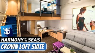 Harmony of the Seas | Crown Loft Suite Full Tour & Review 4K | Royal Caribbean Cruise Line
