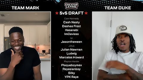 Team Mark vs Team Duke Dennis LIVE 5v5 BASKETBALL DRAFT!