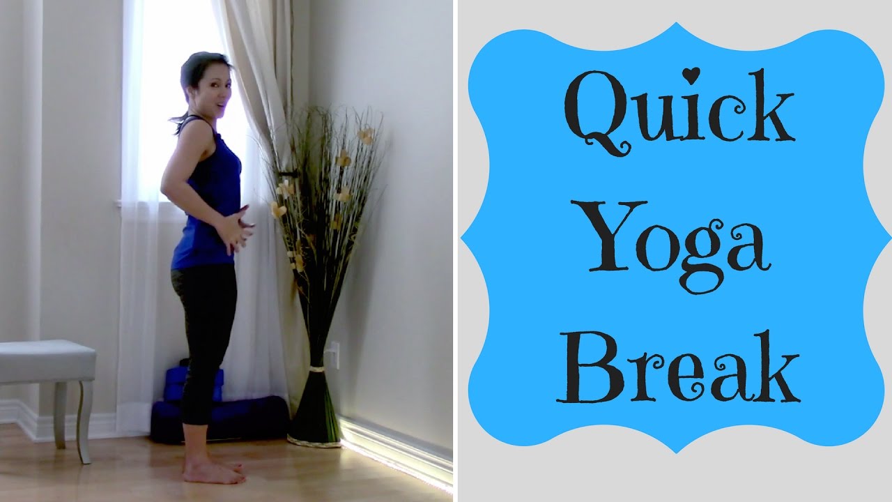 Yoga for Beginners - Stretch Break at the Desk - YouTube