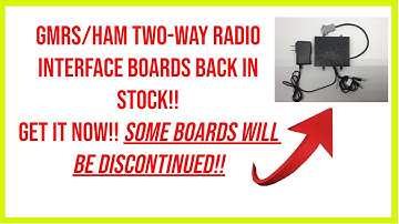 🔺 Gmrs/ham tweeweg radio-interfaceborden op voorraad! Bestel nu! Sommige borden worden niet meer ...