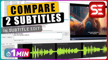 How to COMPARE 2 Subtitles in Subtitle Edit