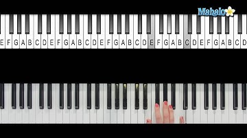 How to Play a C Augmented 1st Inversion on Piano