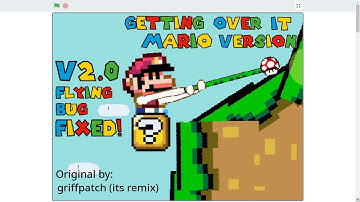 scratch getting over it mario version speedrun in 1:03