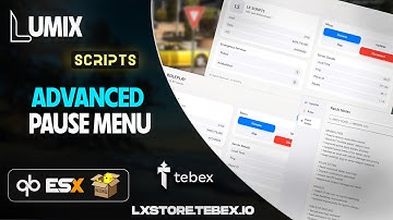 ADVANCED PAUSE MENU (QB/QBOX/ESX) | LX-PAUSEMENU | LX SCRIPTS | FIVEM SCRIPTS