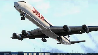 DC-8 Freighter Collapses During Landing at Singapore Airport
