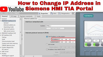 How to change IP Address in TIA Portal Siemens HMI. Change IP Address in Siemens HMI.