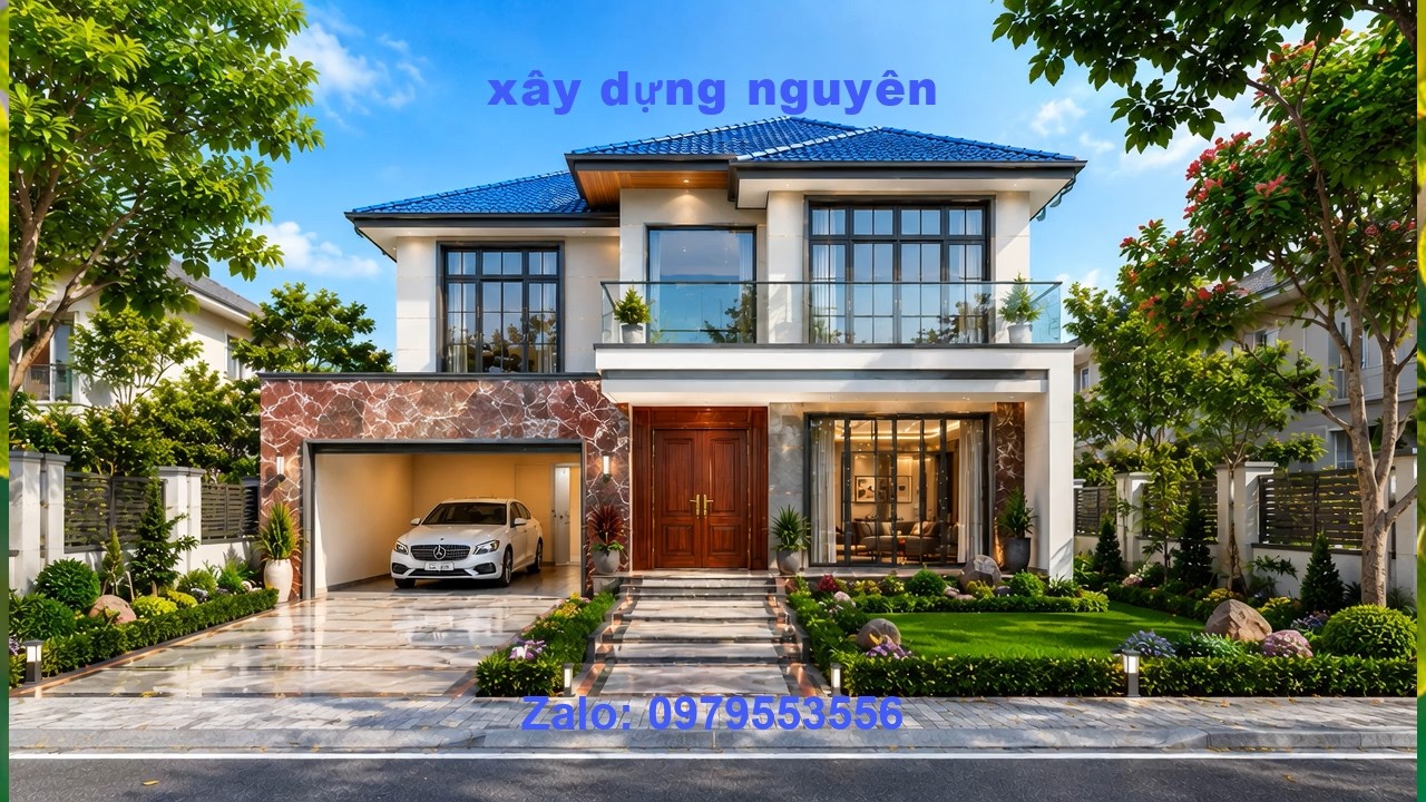 Mẫu Biệt Thự 2 Tầng Mái Nhật Diện Tích 10x16m Thiết Kế 5 Phòng Ngủ #nha2tang #mainhat