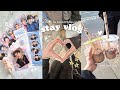 Stay vlog cozy vlog w bff  stray kids cupsleeve kpop shopping korean streetfood 