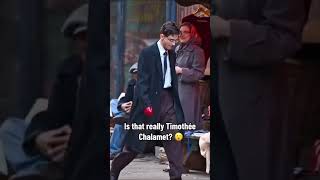 Timothee looks unrecognizable on the set of Marty Supreme #timothee #timothée #timotheechalamet #set