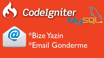 CodeIgniter Bize Yazin ve Email Gonderme