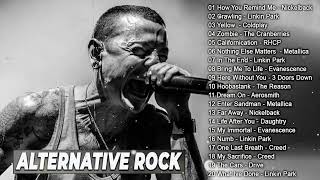Linkin park, Creed, AudioSlave, Hinder, Nickelback, Evanescence - Alternative Rock Of The 90s 2000s