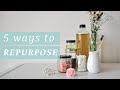 5 Ways to Repurpose Your Glass Jars and Bottles + How to Remove Labels