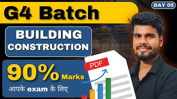 Day-5 (Part-02) | Building Construction | मैराथन | G4 Batch @gtechpoly
