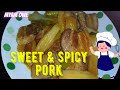 Sweet and spicy pork recipe  myam owe