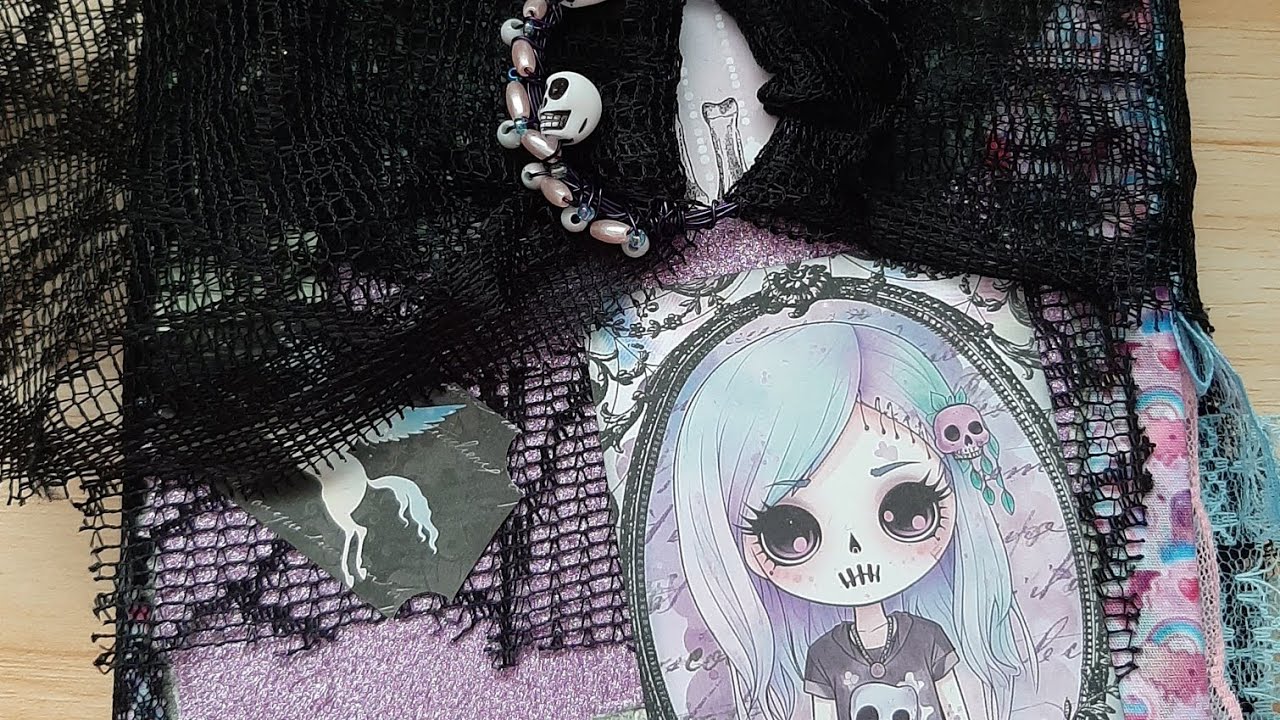 Craft with Me: Pastel Goth Junk Journals - Part 5.1 (Journal Toppers)