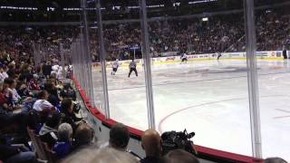 Rogers Arena, Vancouver, BC - Section 114, Row 4