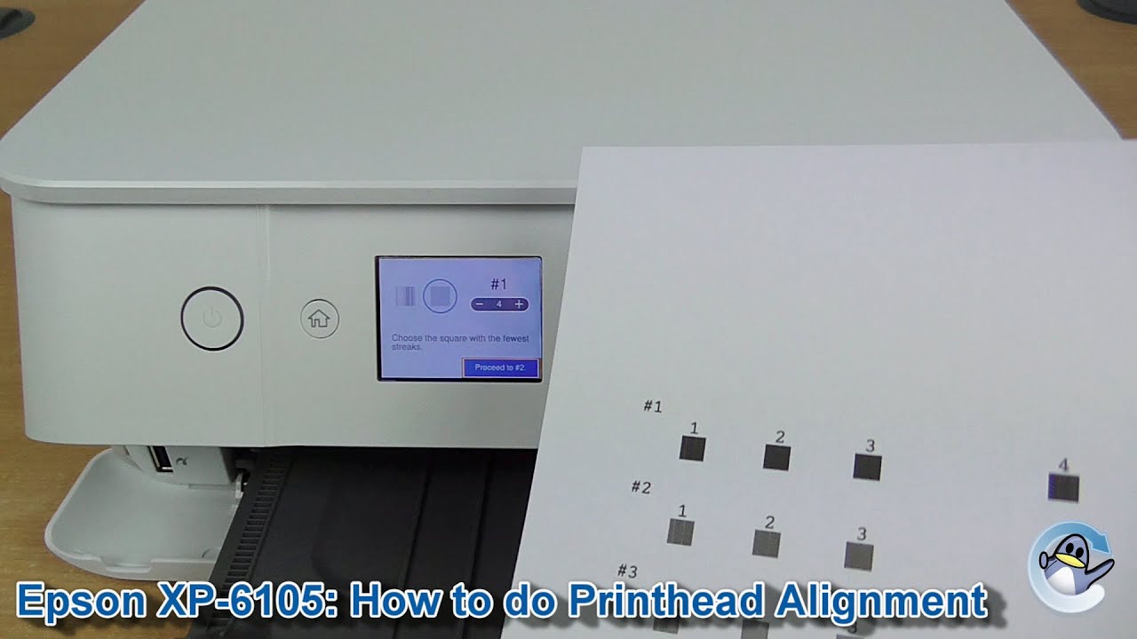 indenlandske Demontere grundigt Epson XP6100/XP6105: How to do Print Head Alignment - YouTube