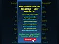 Your thoughts are not dangerous — your reaction is. DAILY MIND THERAPY | Quick Mind Tips
