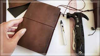 Journal Ideas | How To Make A Traveler's Notebook (My "Secret" Easy Technique!) 🤫