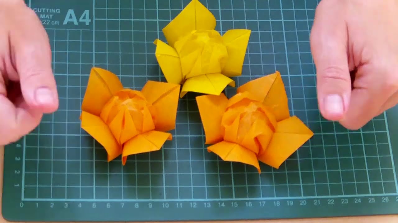 Simple Origami Lotus Flower