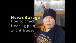 How do you check your antifreeze with a refractometer