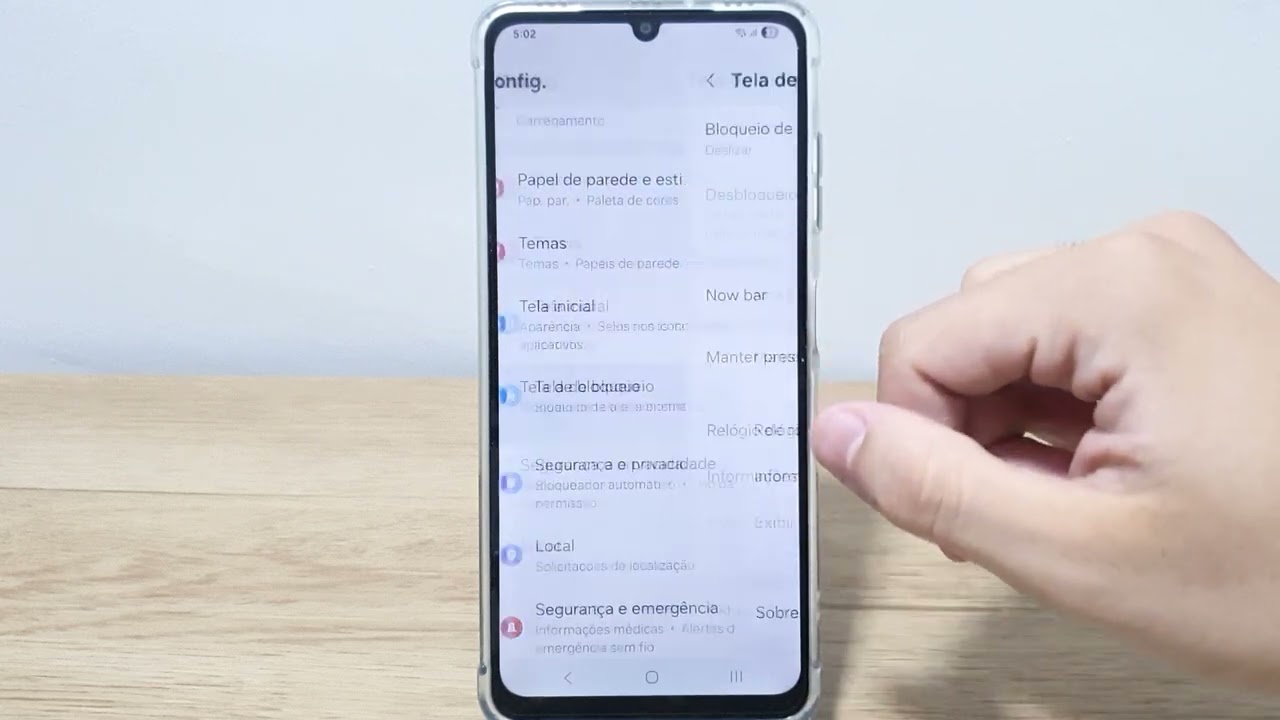 Galaxy A13 - Como colocar um texto na tela de bloqueio