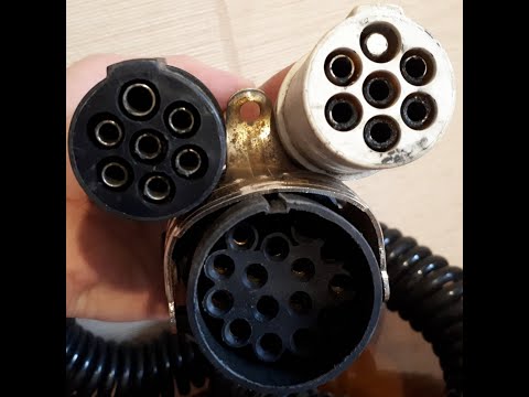 Схема-распиновка кабеля 3G от тягача к полуприцепу.