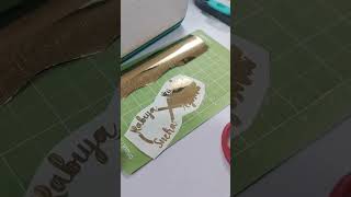 Resin Wall Clock Personalised with name & quote using Cricut Joy #cricutjoyworkshop #resinstickers