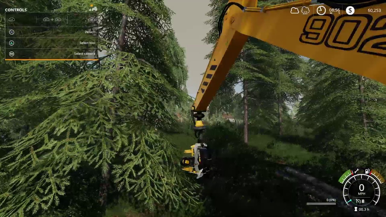 Geiselsberg Logging. Testing the Liebherr 902. FS19 Live