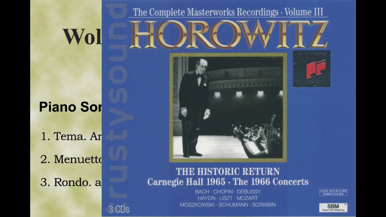 Mozart Piano Sonata no.11(Vladimir Horowitz 1965) - YouTube