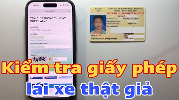 Cách kiểm tra giấy phép lái xe thật giả. Cách kiểm tra bằng lái xe máy thật giả