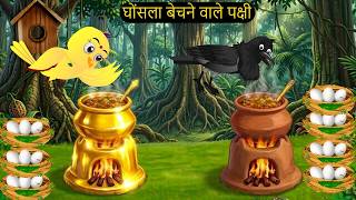 कार्टून | Ranu Chidiya ki Kahani | Tuni Chidiya | Birds Kahaniyan |  Chidiya Aur Kauway Wala Cartoon