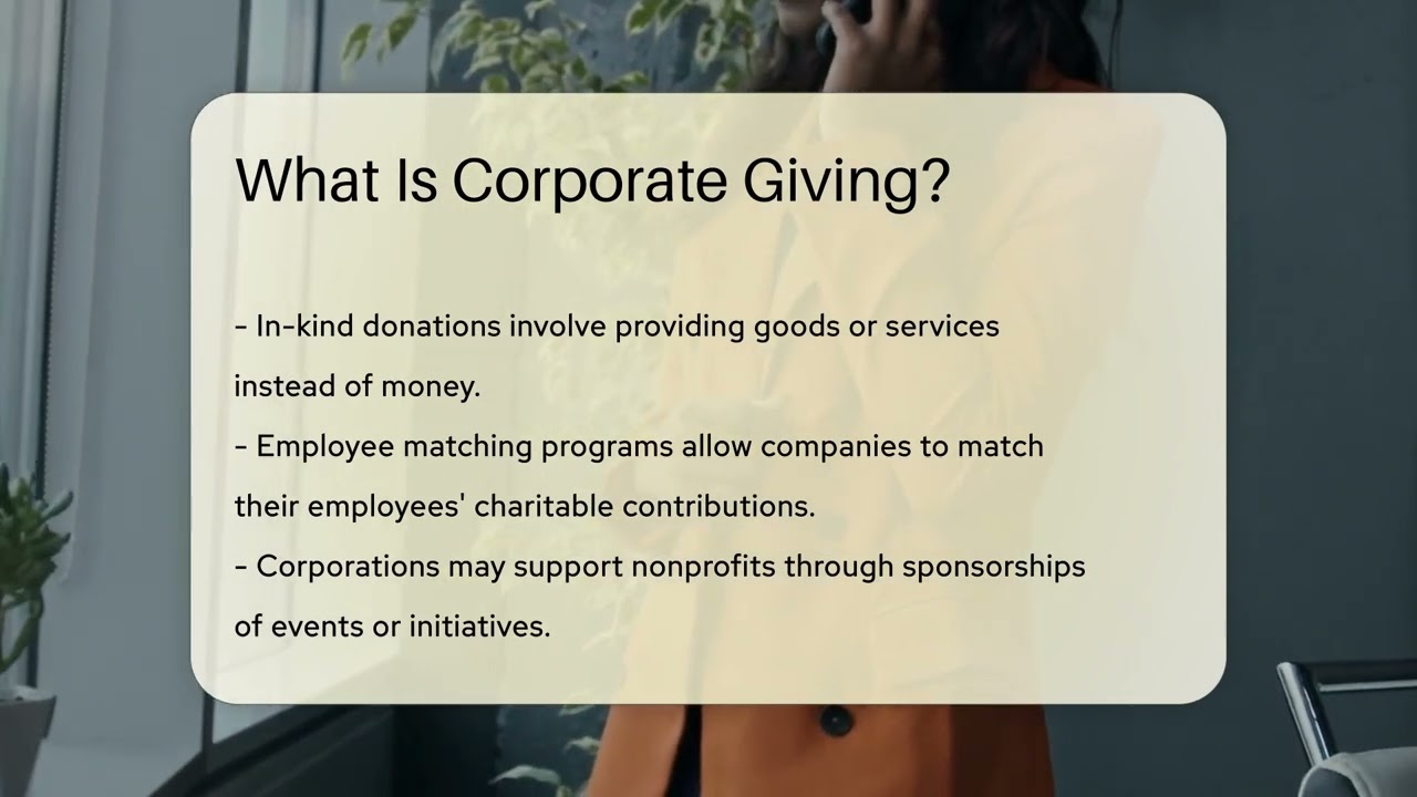 What Is Corporate Giving? - BusinessGuide360.com