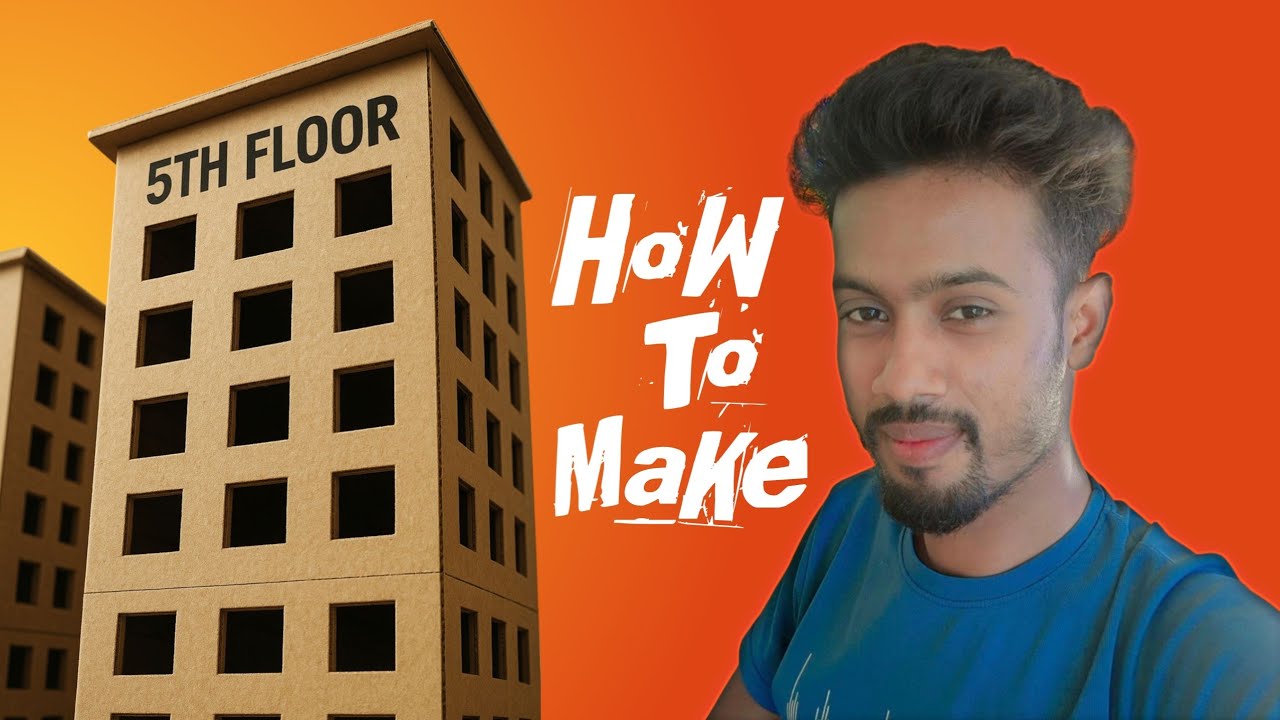 how to build a building with cardboard | cardboard making building step ...