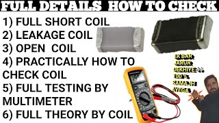 how to check short  smd coil in hindi | how to work smd coil in hindi | kharab coil ko check kaise k