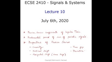 ECSE 2410   Signals and Systems Lecture 10
