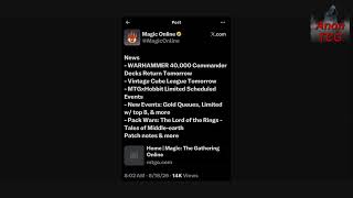 Magic the Gathering to Reprint Warhammer 40k Commander decks Four years after release