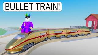 I Drive a Bullet Train on Roblox BUT I Go Too Fast to Stop