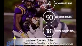 Empire 8 Conference player of the week Nov. 7-13, 2016