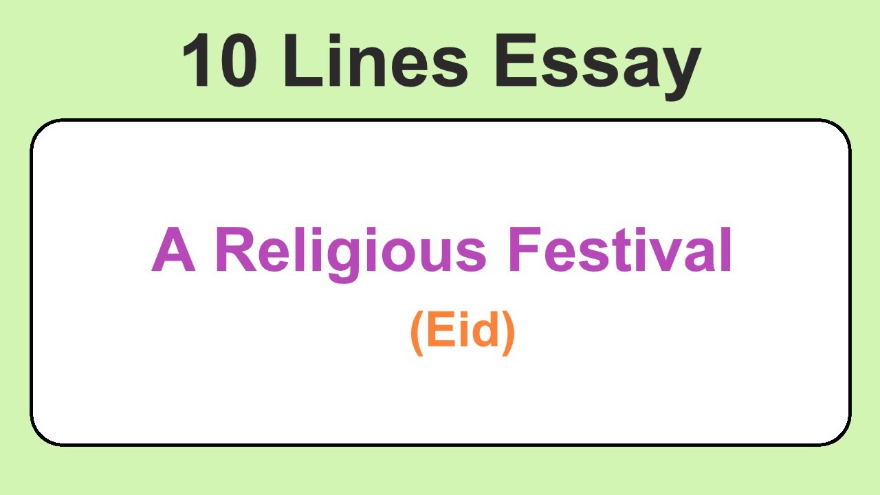 essay on christian festivals