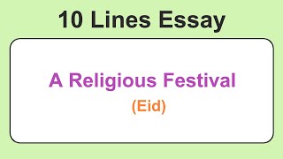 10 Lines on Religious Festival || Essay on Religious Festival in English || Religious Festival Essay