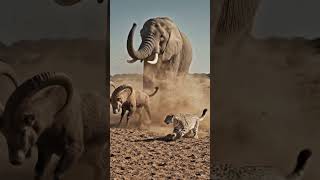 Cheetah vs Elephant! Speed Meets Power in a Wild Showdown 🐆🐘🔥