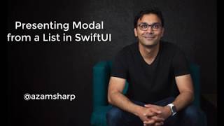 Presenting Modals from List in SwiftUI