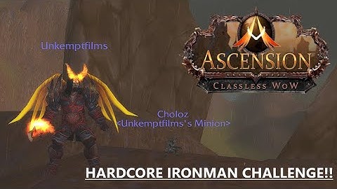 THE HARDCORE IRONMAN CHALLENGE!!! | WoW - Project Ascension S7
