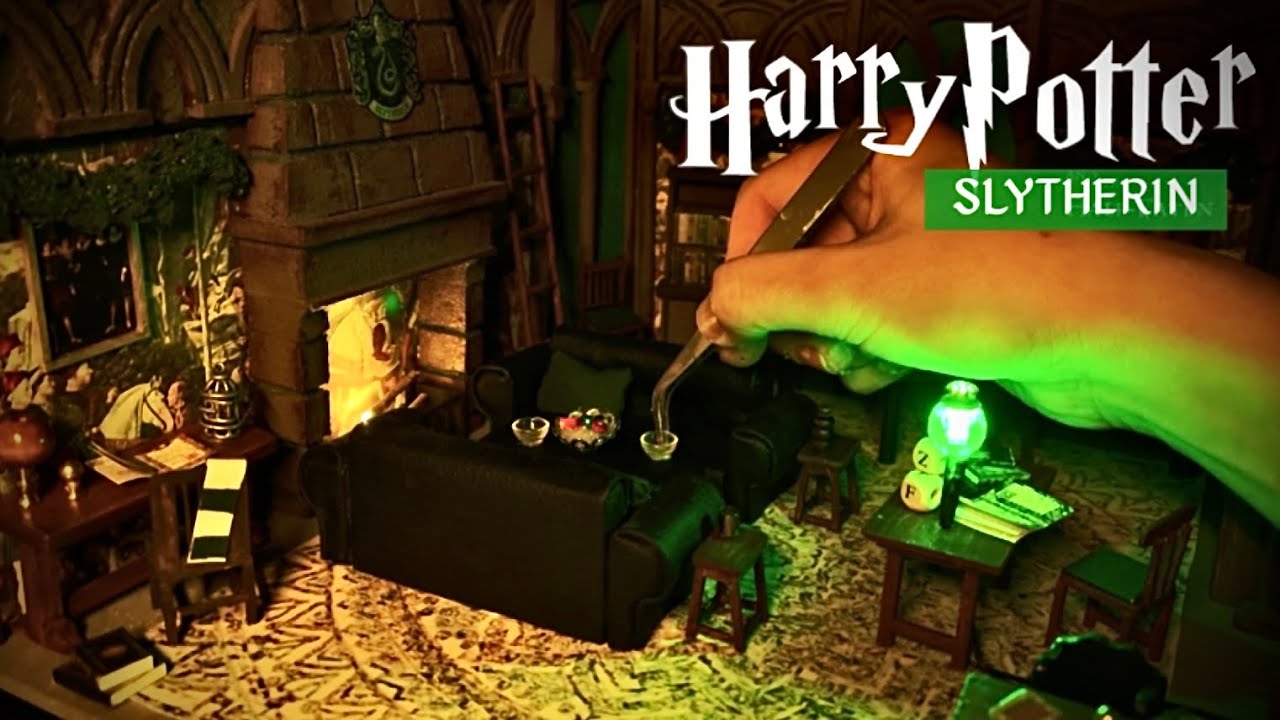 해리포터 슬리데린 휴게실 미니어쳐 ASMR